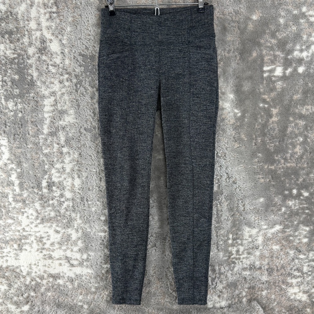 Athleta Size S Stretch Athleisure Leggings Heather‎ Black Pull On Stretch